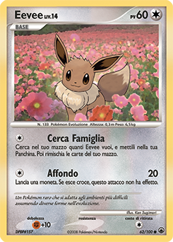 Eevee 062/100 — Alba Suprema (Italian Pokémon TCG card)