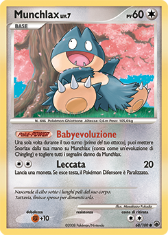 Munchlax 068/100 — Alba Suprema (Italian Pokémon TCG card)