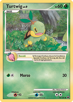 Turtwig 078/100 — Alba Suprema (Italian Pokémon TCG card)