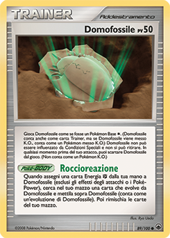 Dome Fossil 089/100 — Alba Suprema (Italian Pokémon TCG card)