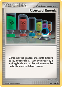 Energy Search 090/100 — Alba Suprema (Italian Pokémon TCG card)