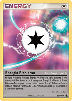 Call Energy 092/100 — Alba Suprema (Italian Pokémon TCG card)