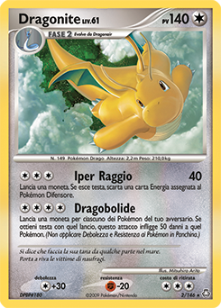 Dragonite 002/146 — Il Risveglio dei Miti (Italian Pokémon TCG card)