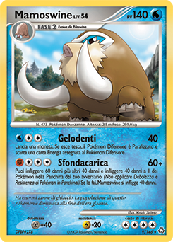 Mamoswine 009/146 — Il Risveglio dei Miti (Italian Pokémon TCG card)