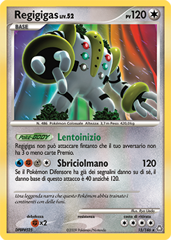 Regigigas 015/146 — Il Risveglio dei Miti (Italian Pokémon TCG card)