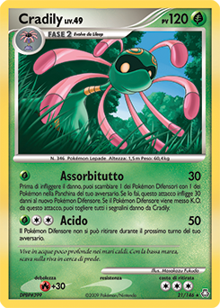 Cradily 021/146 — Il Risveglio dei Miti (Italian Pokémon TCG card)