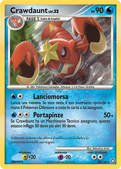 Crawdaunt 022/146 — Il Risveglio dei Miti (Italian Pokémon TCG card)