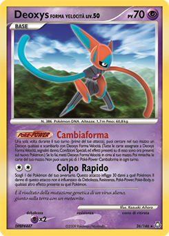 Deoxys Speed Forme 026/146 — Il Risveglio dei Miti (Italian Pokémon TCG card)