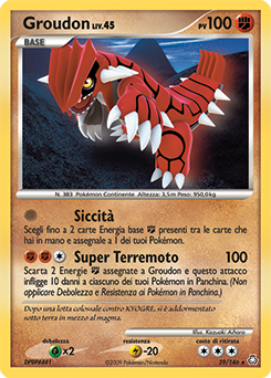 Groudon 029/146 — Il Risveglio dei Miti (Italian Pokémon TCG card)