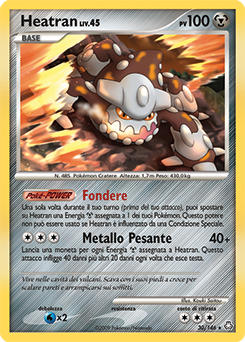 Heatran 030/146 — Il Risveglio dei Miti (Italian Pokémon TCG card)