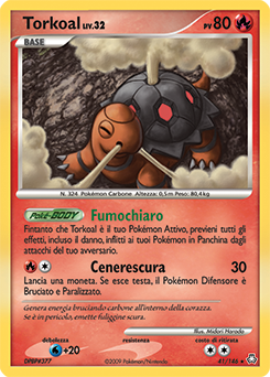 Torkoal 041/146 — Il Risveglio dei Miti (Italian Pokémon TCG card)