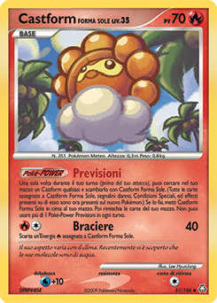 Castform Sunny Form 051/146 — Il Risveglio dei Miti (Italian Pokémon TCG card)