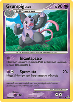 Grumpig 056/146 — Il Risveglio dei Miti (Italian Pokémon TCG card)