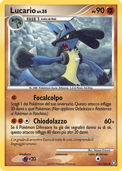 Lucario 061/146 — Il Risveglio dei Miti (Italian Pokémon TCG card)