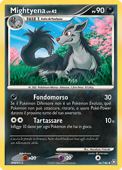 Mightyena 066/146 — Il Risveglio dei Miti (Italian Pokémon TCG card)