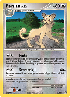 Persian 068/146 — Il Risveglio dei Miti (Italian Pokémon TCG card)