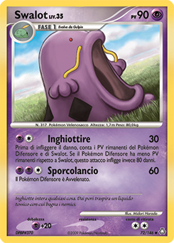 Swalot 072/146 — Il Risveglio dei Miti (Italian Pokémon TCG card)