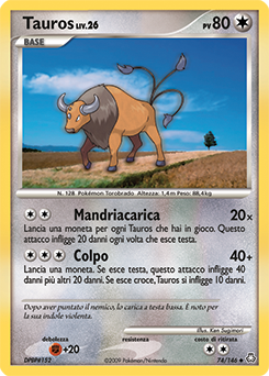 Tauros 074/146 — Il Risveglio dei Miti (Italian Pokémon TCG card)