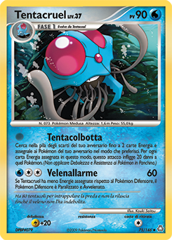 Tentacruel 075/146 — Il Risveglio dei Miti (Italian Pokémon TCG card)