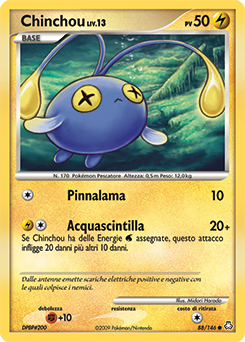 Chinchou 088/146 — Il Risveglio dei Miti (Italian Pokémon TCG card)