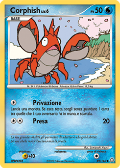 Corphish 089/146 — Il Risveglio dei Miti (Italian Pokémon TCG card)