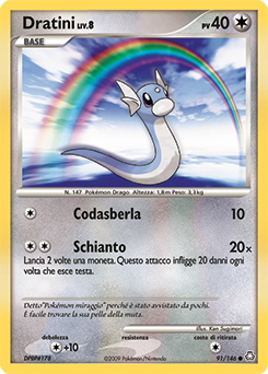 Dratini 091/146 — Il Risveglio dei Miti (Italian Pokémon TCG card)
