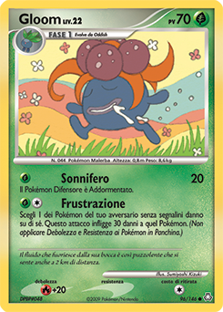 Gloom 096/146 — Il Risveglio dei Miti (Italian Pokémon TCG card)