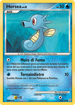 Horsea 102/146 — Il Risveglio dei Miti (Italian Pokémon TCG card)