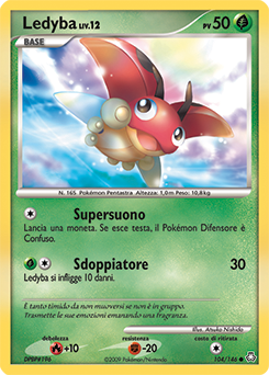 Ledyba 104/146 — Il Risveglio dei Miti (Italian Pokémon TCG card)