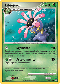 Lileep 105/146 — Il Risveglio dei Miti (Italian Pokémon TCG card)