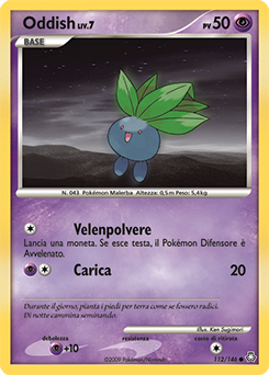 Oddish 112/146 — Il Risveglio dei Miti (Italian Pokémon TCG card)