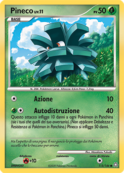 Pineco 113/146 — Il Risveglio dei Miti (Italian Pokémon TCG card)