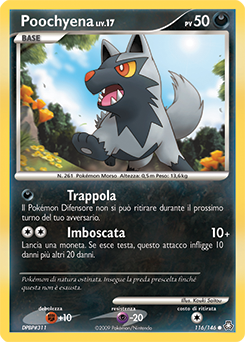 Poochyena 116/146 — Il Risveglio dei Miti (Italian Pokémon TCG card)