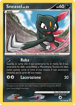Sneasel 120/146 — Il Risveglio dei Miti (Italian Pokémon TCG card)
