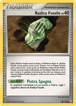 Root Fossil 139/146 — Il Risveglio dei Miti (Italian Pokémon TCG card)