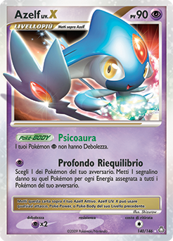Azelf LV.X 140/146 — Il Risveglio dei Miti (Italian Pokémon TCG card)