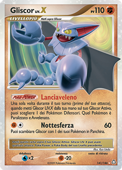 Gliscor LV.X 141/146 — Il Risveglio dei Miti (Italian Pokémon TCG card)