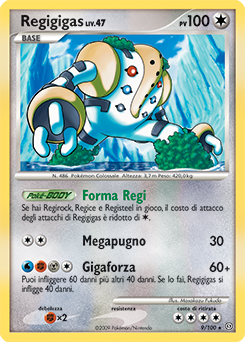 Regigigas 009/106 — Fronte Di Tempesta (Italian Pokémon TCG card)