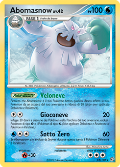 Abomasnow 012/106 — Fronte Di Tempesta (Italian Pokémon TCG card)