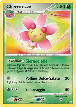 Cherrim 014/106 — Fronte Di Tempesta (Italian Pokémon TCG card)