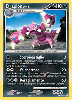 Drapion 015/106 — Fronte Di Tempesta (Italian Pokémon TCG card)