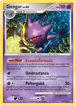 Gengar 018/106 — Fronte Di Tempesta (Italian Pokémon TCG card)
