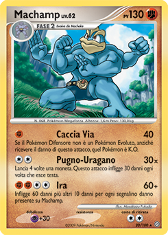 Machamp 020/106 — Fronte Di Tempesta (Italian Pokémon TCG card)