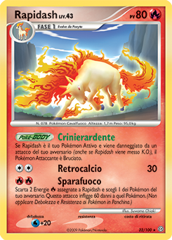 Rapidash 022/106 — Fronte Di Tempesta (Italian Pokémon TCG card)