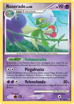 Roserade 023/106 — Fronte Di Tempesta (Italian Pokémon TCG card)