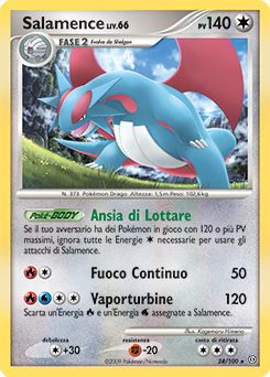 Salamence 024/106 — Fronte Di Tempesta (Italian Pokémon TCG card)