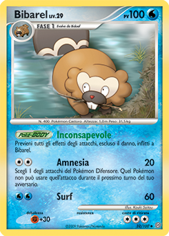 Bibarel 032/106 — Fronte Di Tempesta (Italian Pokémon TCG card)