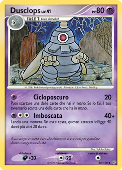 Dusclops 034/106 — Fronte Di Tempesta (Italian Pokémon TCG card)