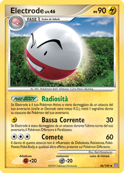Electrode 036/106 — Fronte Di Tempesta (Italian Pokémon TCG card)
