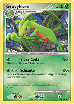 Grovyle 039/106 — Fronte Di Tempesta (Italian Pokémon TCG card)